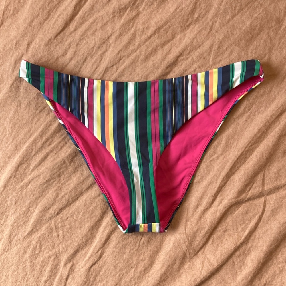 Marine Layer Cheeky Striped Bikini Bottoms